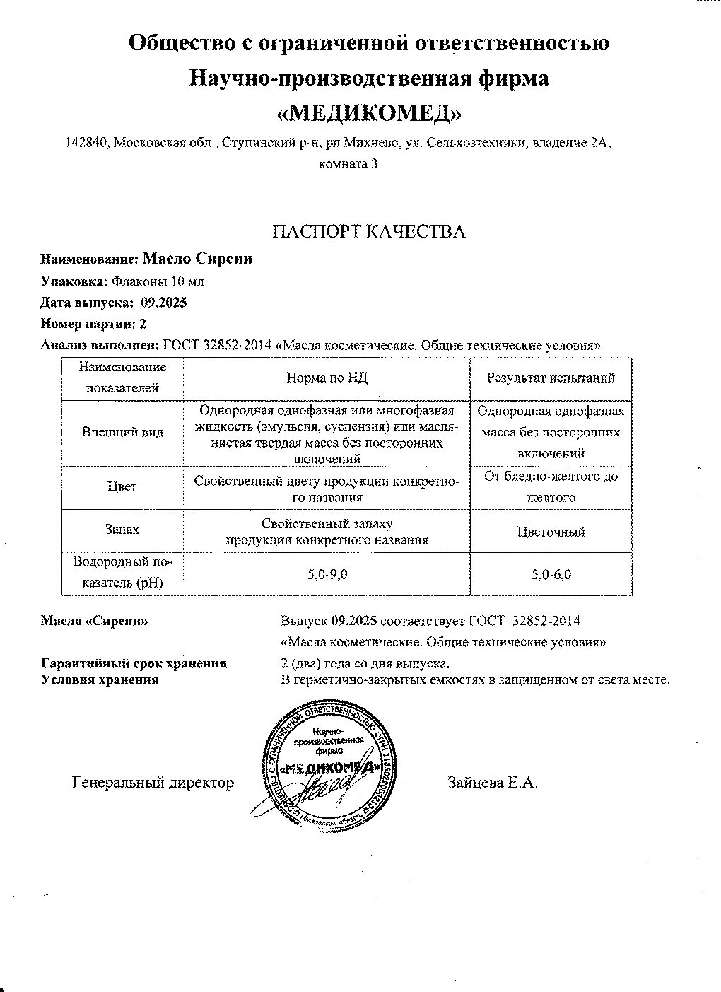 Паспорт №092025